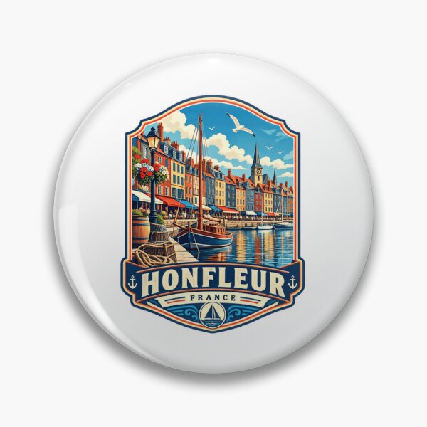 Item preview, Honfleur France Travel Destination Harbor City Normandy Souvenir designed and sold by Star3NowForMe.