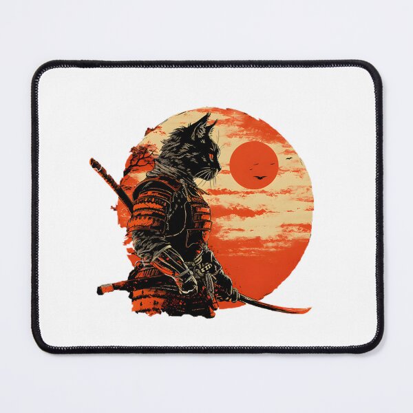 Item preview, Japanese Samurai Cat Vintage Katana Feline Warrior Aesthetic Ukiyo-E Style Art | Best Gift designed and sold by kidgoback.