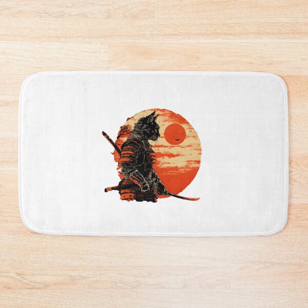 Item preview, Japanese Samurai Cat Vintage Katana Feline Warrior Aesthetic Ukiyo-E Style Art | Best Gift designed and sold by kidgoback.