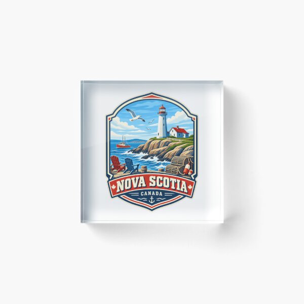 Item preview, Nova Scotia Canada Lighthouse Coastal Travel Souvenir designed and sold by Simsimah26Parks.