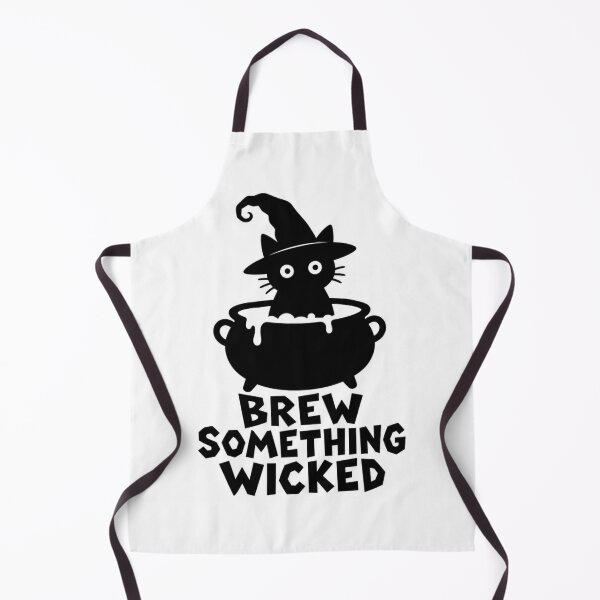Item preview, Brew Something Wicked Funny Witch Cat Halloween Design designed and sold by Wearit.shop.