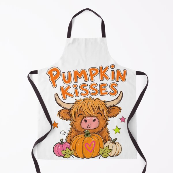 Item preview, Cute Highland Cow Autumn Pumpkin Kisses designed and sold by CRMediaGroup.