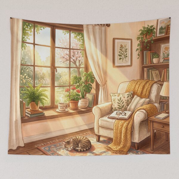 Item preview, Sunny Cat Room designed and sold by EsenciaZen.