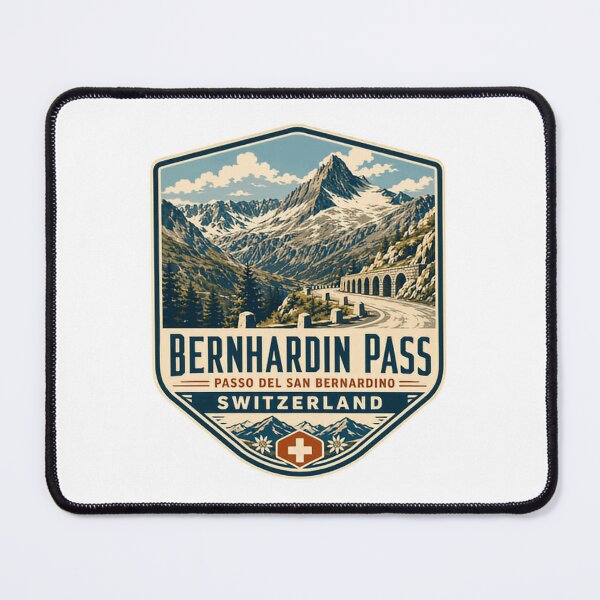 Item preview, Bernhardin Pass Passo Del San Bernardino Switzerland Travel Souvenir Mountain Pass designed and sold by Star3NowForMe.