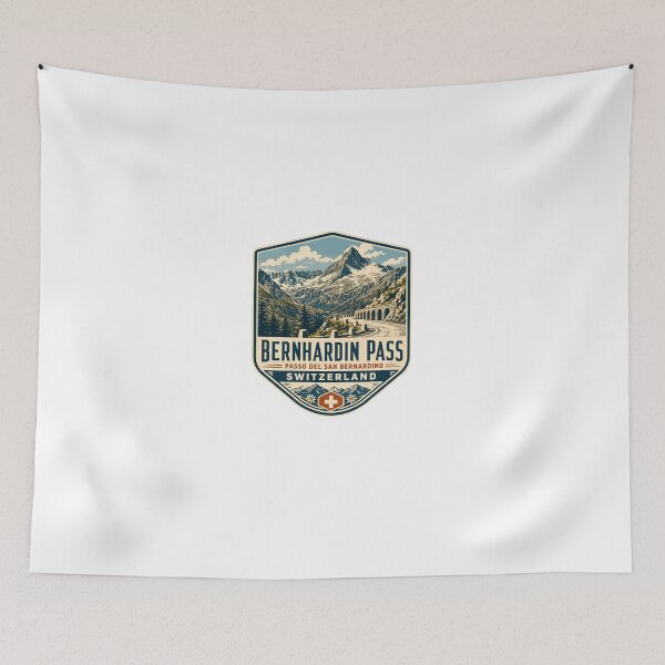Item preview, Bernhardin Pass Passo Del San Bernardino Switzerland Travel Souvenir Mountain Pass designed and sold by Star3NowForMe.