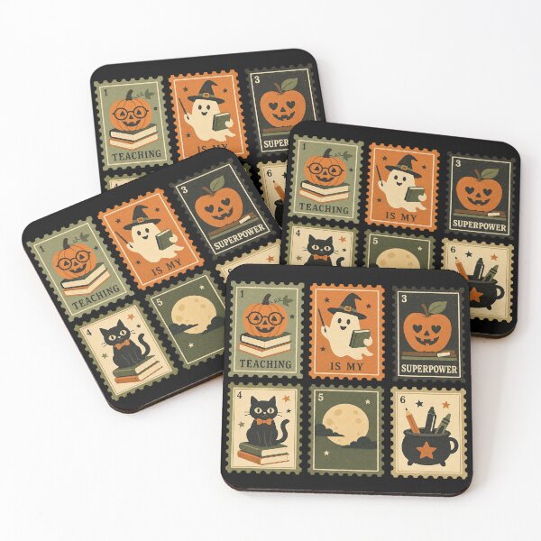 Artikelvorschau, Retro-Halloween-Lehrer – Unterrichten ist meine Superkraft entworfen und verkauft von Graphic Vibe Designs.