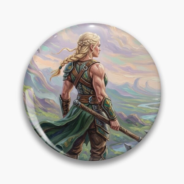 Item preview, Valkyrie Warrior Epic Fantasy Landscape designed and sold by JonelleTshirts.