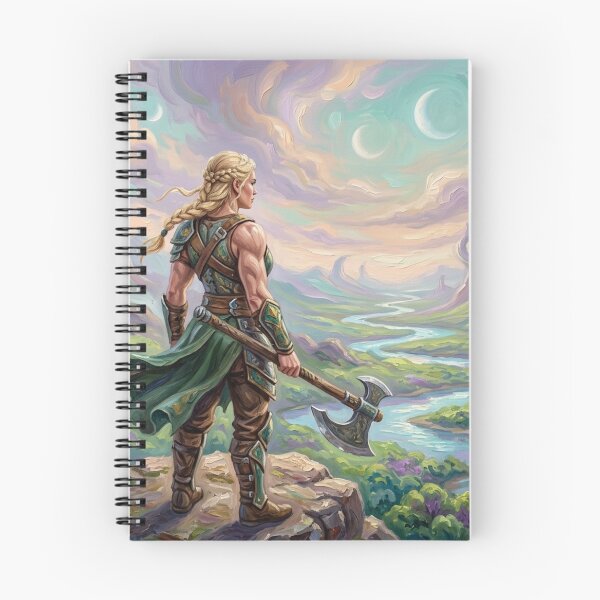 Item preview, Valkyrie Warrior Epic Fantasy Landscape designed and sold by JonelleTshirts.