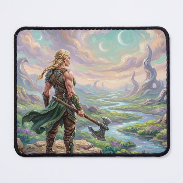 Item preview, Valkyrie Warrior Epic Fantasy Landscape designed and sold by JonelleTshirts.