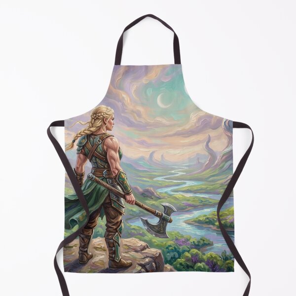 Item preview, Valkyrie Warrior Epic Fantasy Landscape designed and sold by JonelleTshirts.