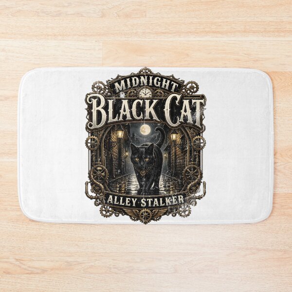 Item preview, Midnight Black Cat Alley Stalker Steampunk Vintage designed and sold by KristenosNehk.
