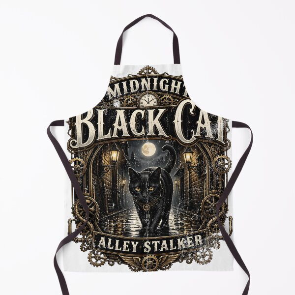 Item preview, Midnight Black Cat Alley Stalker Steampunk Vintage designed and sold by KristenosNehk.