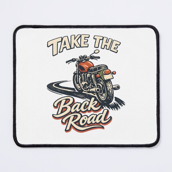 Item preview, Take The Back Road Vintage Motorcycle Rider Design designed and sold by Naviora.