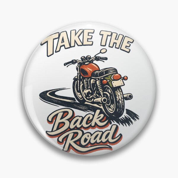 Artikelvorschau, Nimm die Nebenstraße – Vintage-Motorradfahrerdesign entworfen und verkauft von Naviora.