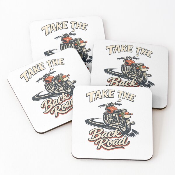 Item preview, Take The Back Road Vintage Motorcycle Rider Design designed and sold by Naviora.