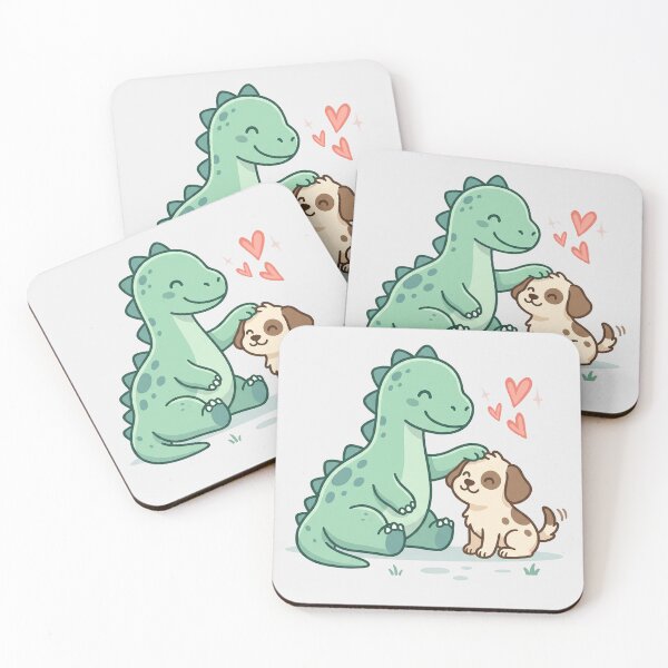 Item preview, Cute Dinosaur and Puppy designed and sold by naragon4289.