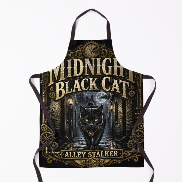 Item preview, Midnight Black Cat Alley Stalker Cute Dark Kawaii designed and sold by KristenosNehk.