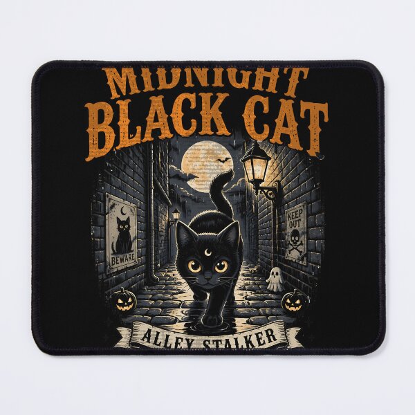 Item preview, Midnight Black Cat Alley Stalker designed and sold by KristenosNehk.