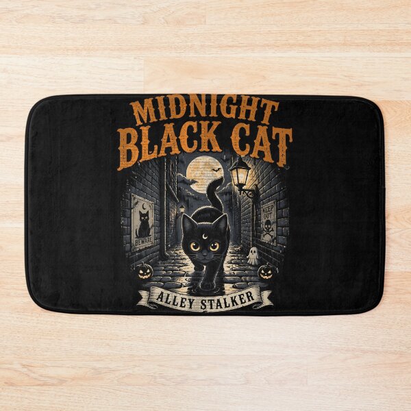 Item preview, Midnight Black Cat Alley Stalker designed and sold by KristenosNehk.