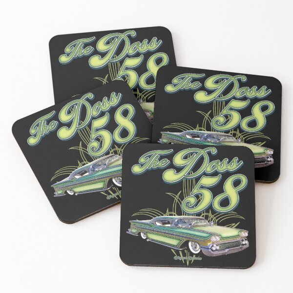 Item preview, 1958 Impala chopped with text - Lowrider, Kustom, Hot Rod, Muscle Car designed and sold by Elegant Customs.