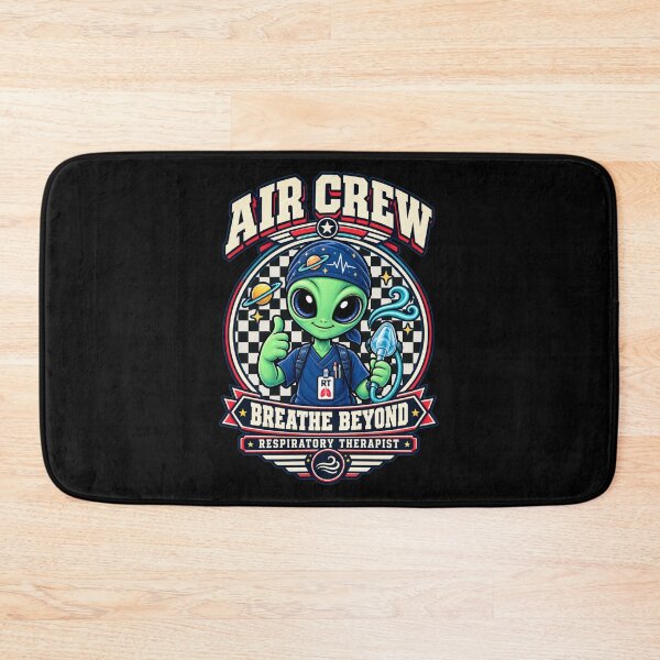 Item preview, Retro Alien Respiratory Therapist Checkered Space Design designed and sold by ClinicalHubs.