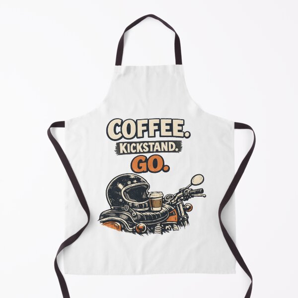Item preview, Coffee Kickstand Go Funny Motorcycle Rider Shirt designed and sold by Naviora.
