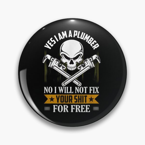 Item preview, Plumber Skull Wrench Funny Fix Shit Free designed and sold by SalvadorEllison.
