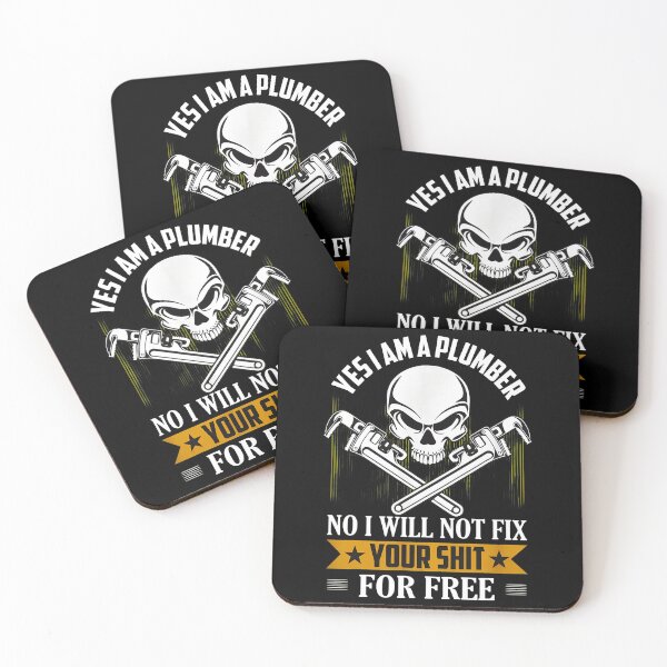 Item preview, Plumber Skull Wrench Funny Fix Shit Free designed and sold by SalvadorEllison.