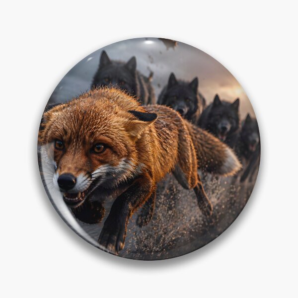 Artikelvorschau, Flucht vor dem Wolfsrudel entworfen und verkauft von DreamyWallVibes.