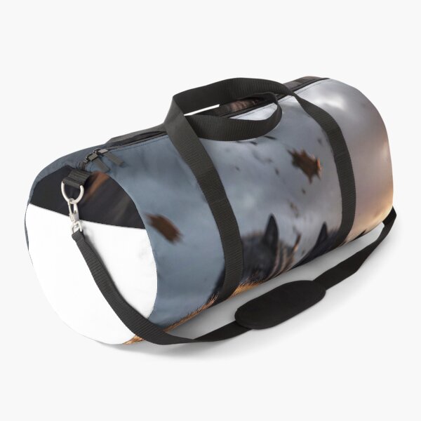 Item preview, Run for Survival – Red Fox Escaping the Wolf Pack designed and sold by DreamyWallVibes.