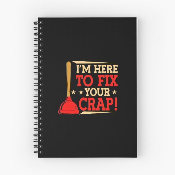 Item preview, Plunger Fix Your Crap Funny Plumber Saying designed and sold by DaniaNeal.