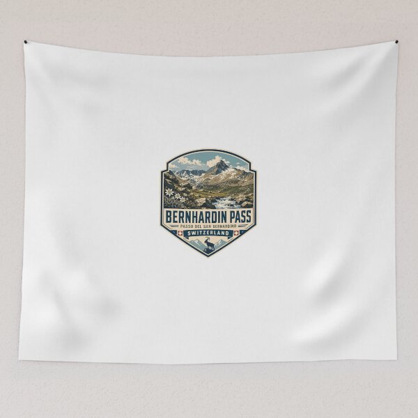 Item preview, Bernhardin Pass Passo Del San Bernardino Switzerland Travel Hiking Alpine Mountain Souvenir designed and sold by Star3NowForMe.