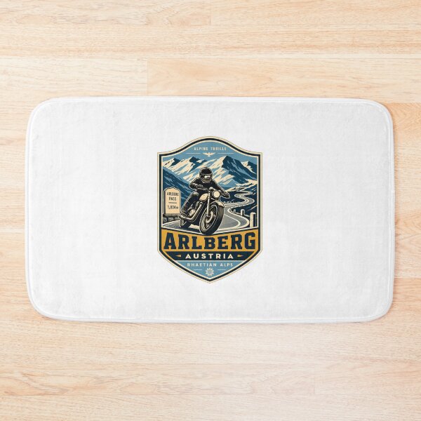 Item preview, Arlberg Austria Rhaetian Alps Motorcycle Travel Alpine Thrills designed and sold by Star3NowForMe.