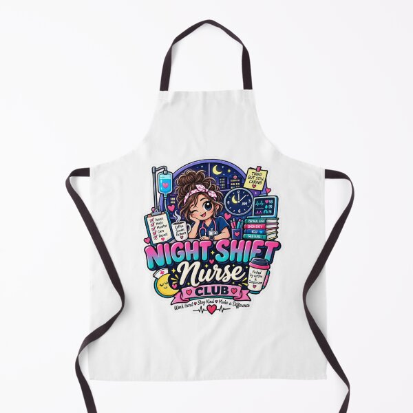 Item preview, Night Shift Nurse Club – Funny Night Shift Nursing Sticker designed and sold by Dr. Heartbeat.