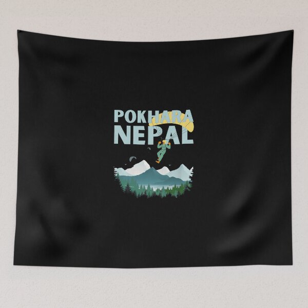 Item preview, Pokhara Nepal Paragliding Mountain Adventure Gift designed and sold by HassanPonce.