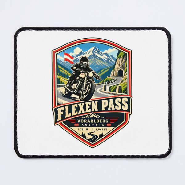Item preview, Flexen Pass Vorarlberg Austria Motorcycle Rider Alps Road Trip designed and sold by Star3NowForMe.