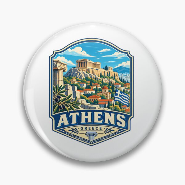 Item preview, Athens Greece Travel Tourist Acropolis Souvenir Landmark designed and sold by Simsimah26Parks.