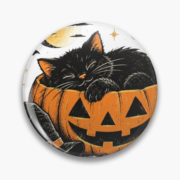 Item preview, Too Tired to Trick or Treat Funny Black Cat Halloween designed and sold by PIXENTRA.