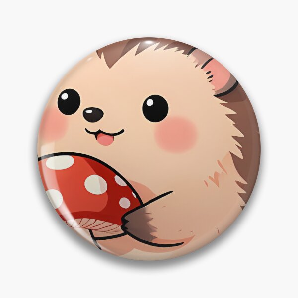 Item preview, Cute Hedgehog with Red Amanita Mushroom designed and sold by pumsquare.