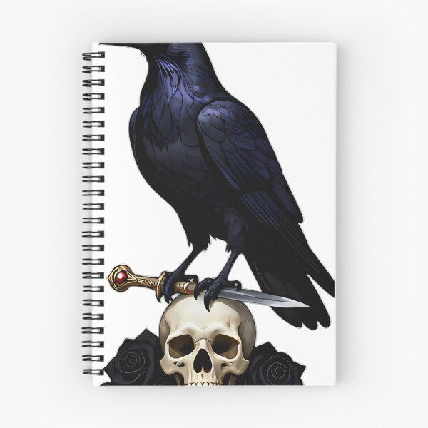 Item preview, Gothic Raven Dagger and Black Rose Emblem designed and sold by IllumeInk.