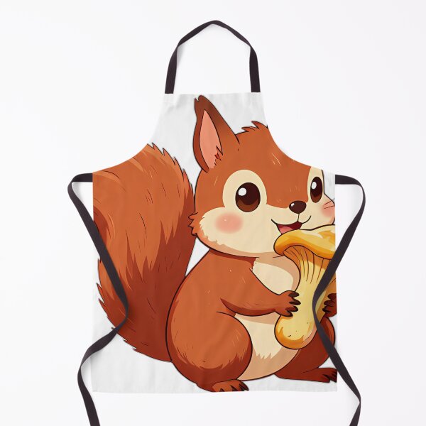 Item preview, Cute Red Squirrel with Golden Chanterelle designed and sold by pumsquare.