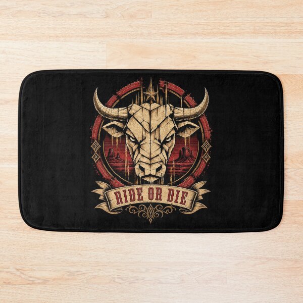 Item preview, Vintage Angus Bull "Ride or Die" Americana Graphic designed and sold by JonelCrafts.