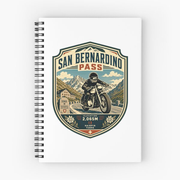 Item preview, San Bernardino Pass Switzerland Motorcycle Rider Travel designed and sold by Star3NowForMe.