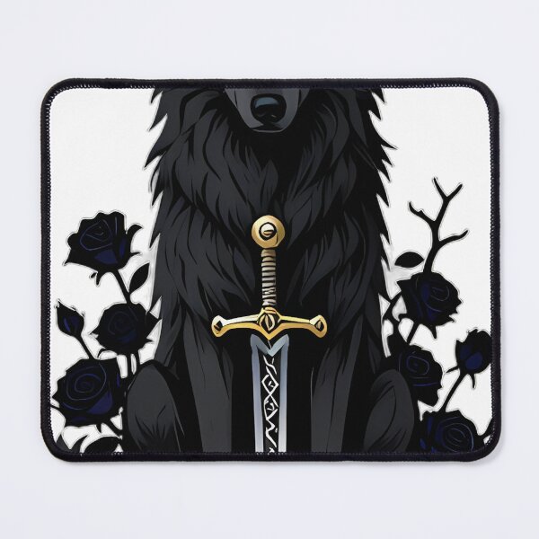 Item preview, Gothic Shadow Wolf Dagger and Black Rose designed and sold by IllumeInk.
