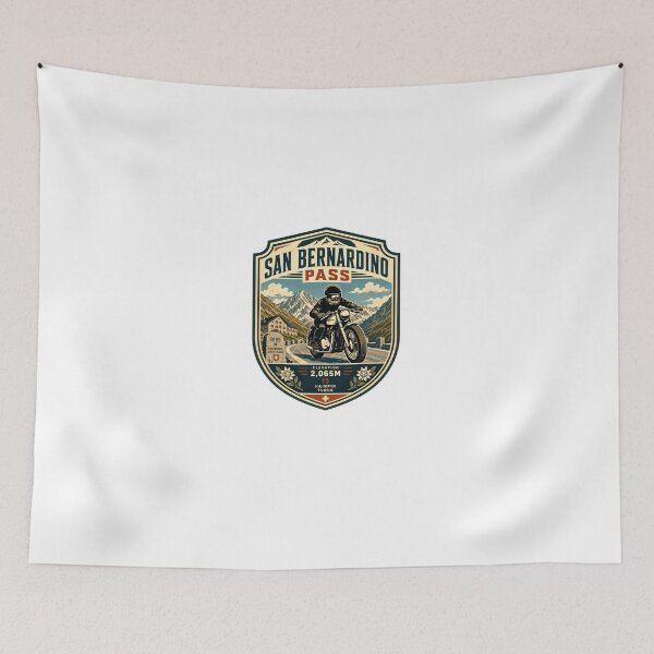 Item preview, San Bernardino Pass Switzerland Motorcycle Rider Travel designed and sold by Star3NowForMe.