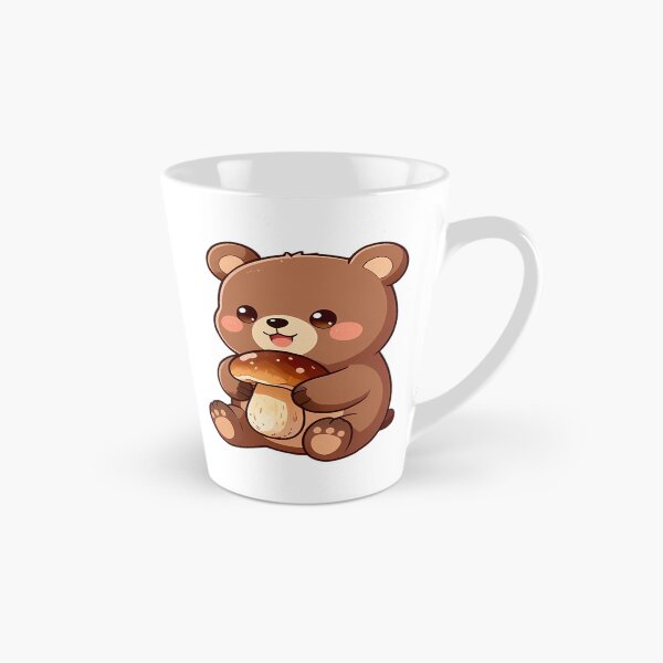 Item preview, Cute Brown Bear Cub with King Bolete Porcini designed and sold by pumsquare.