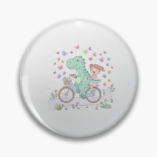 Item preview, Cute Dinosaur Riding Bicycle designed and sold by naragon4289.
