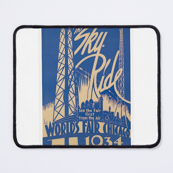 Item preview, Vintage Chicago Sky Ride 1933 Worlds Fair Retro Poster Art | Century Of Progress Travel Illustration | ⭐⭐⭐⭐⭐ Best Seller designed and sold by anis14.