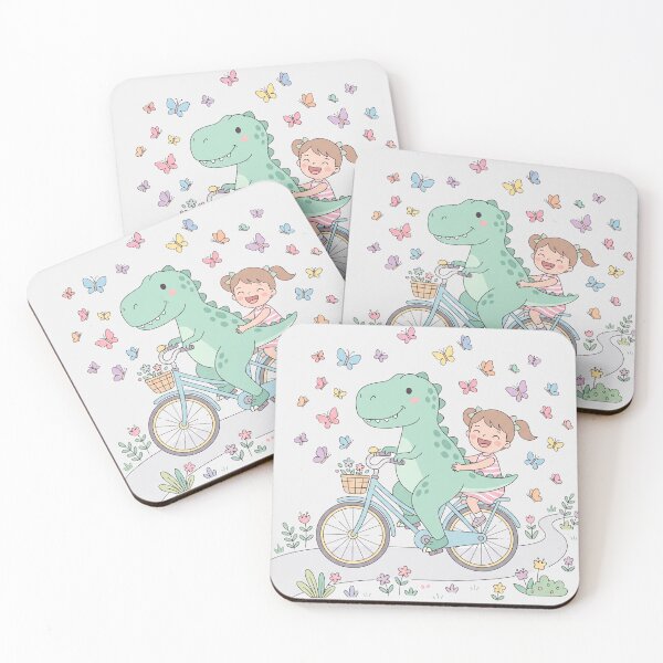Item preview, Cute Dinosaur Riding Bicycle designed and sold by naragon4289.