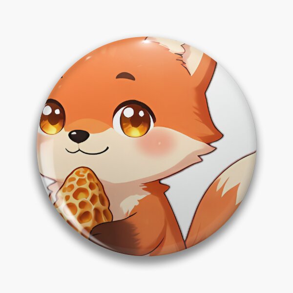 Item preview, Cute Red Fox Kit with Morel Mushroom designed and sold by pumsquare.